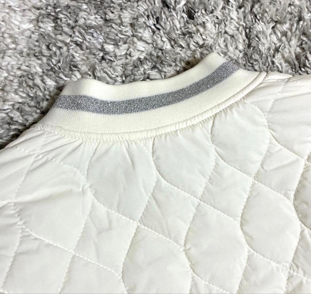 極美品　Callaway ホワイト キルティングジャケット　Lサイズ