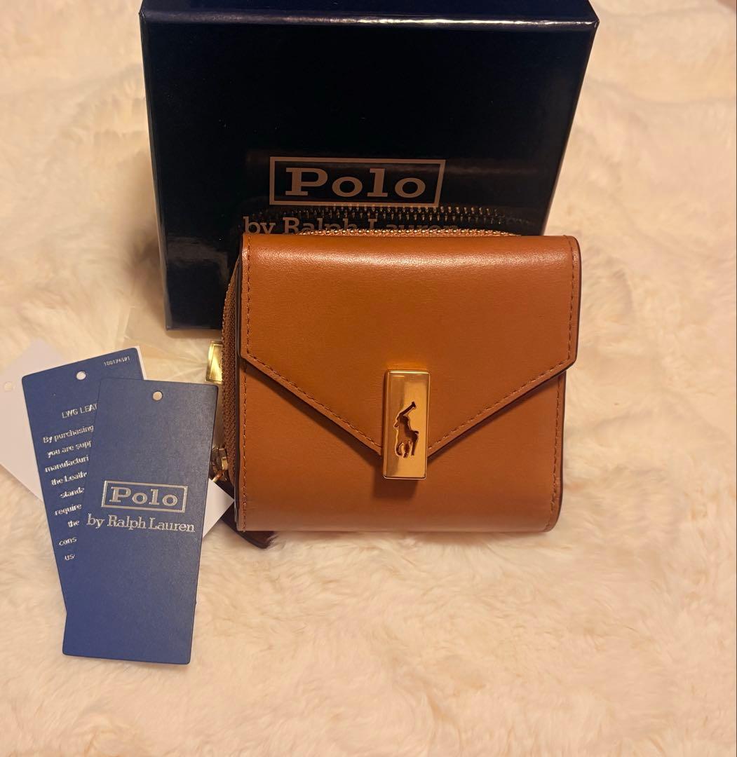 ★すす【箱付き】ラルフローレン 三つ折財布