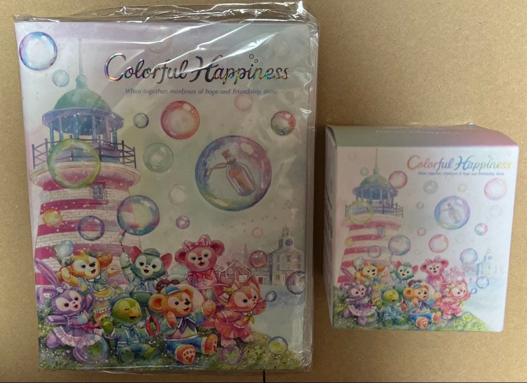 ディズニー　カラフルハピネス　ダッフィー　ワッペンホルダー　ワッペンコンプセット