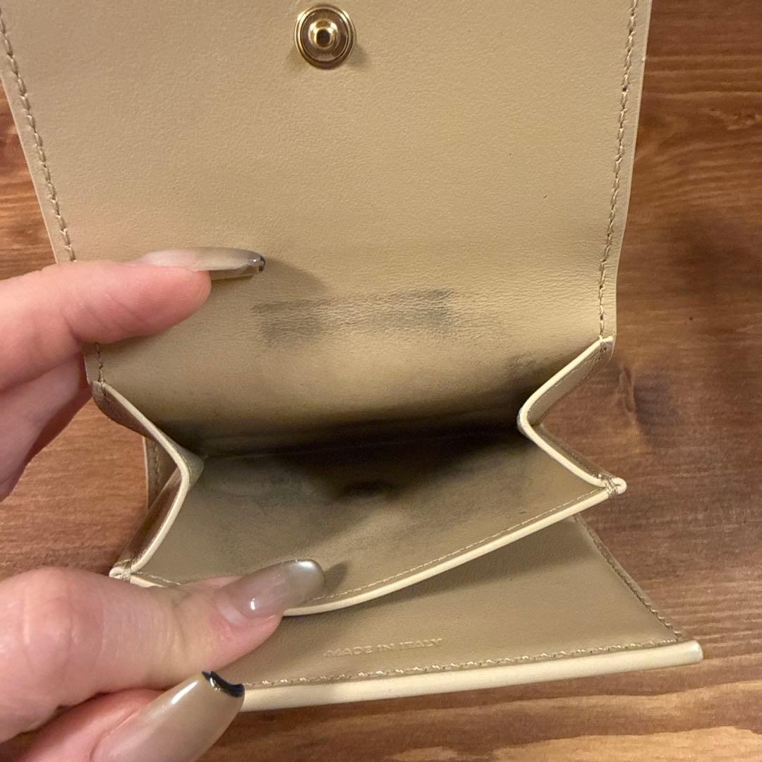 CELINEセリーヌ ベージュ 二つ折り財布