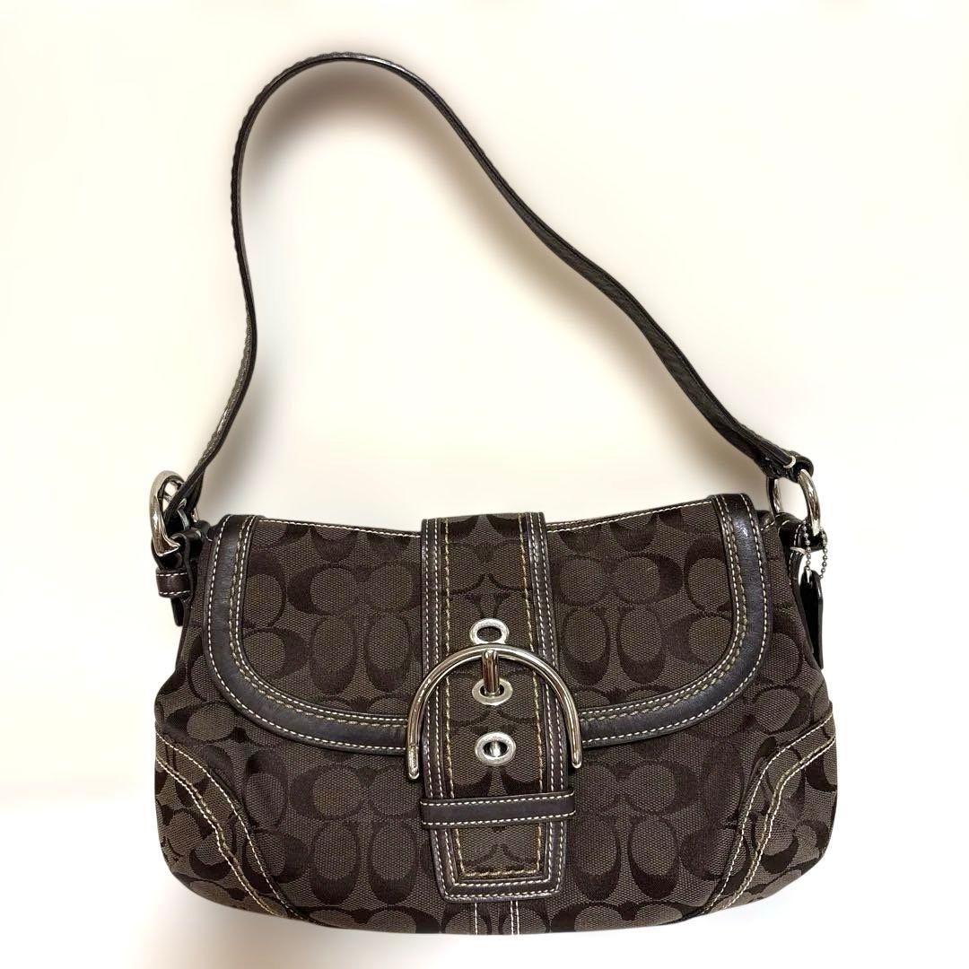 COACH コーチ シグネチャー ハーフムーン ソーホー　ワンショルダーバッグ