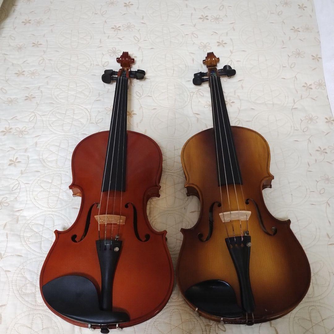 アコースティックバイオリン2本セット 初心者用 4/4