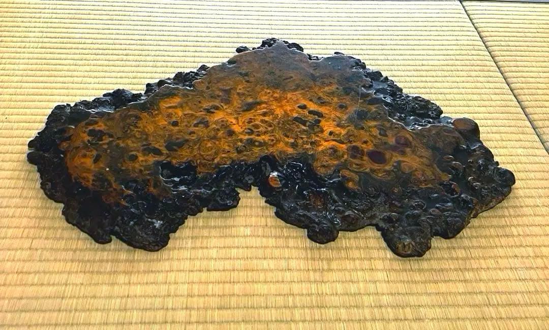 時代古木 花梨 瘤 花台 香台 盆栽台 平台 62㎝