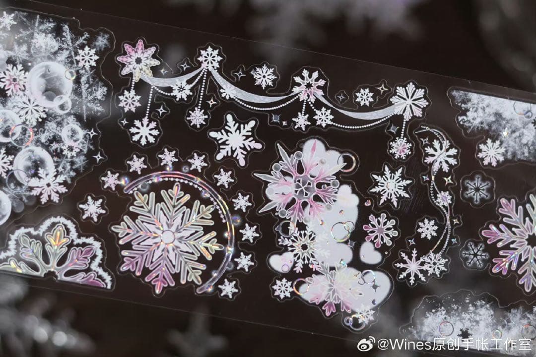 【7927】海外　マステ　5m巻売り貝殻銀　マスキングテープ　カッティング　桜雪