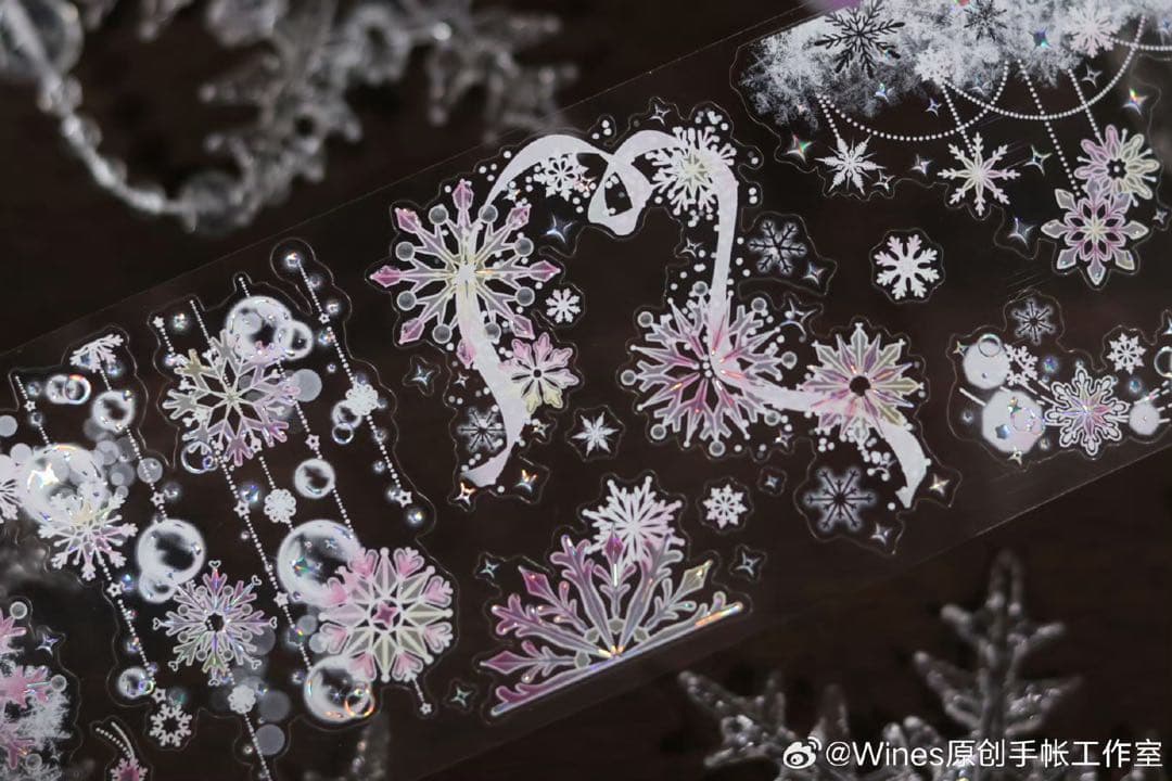 【7927】海外　マステ　5m巻売り貝殻銀　マスキングテープ　カッティング　桜雪