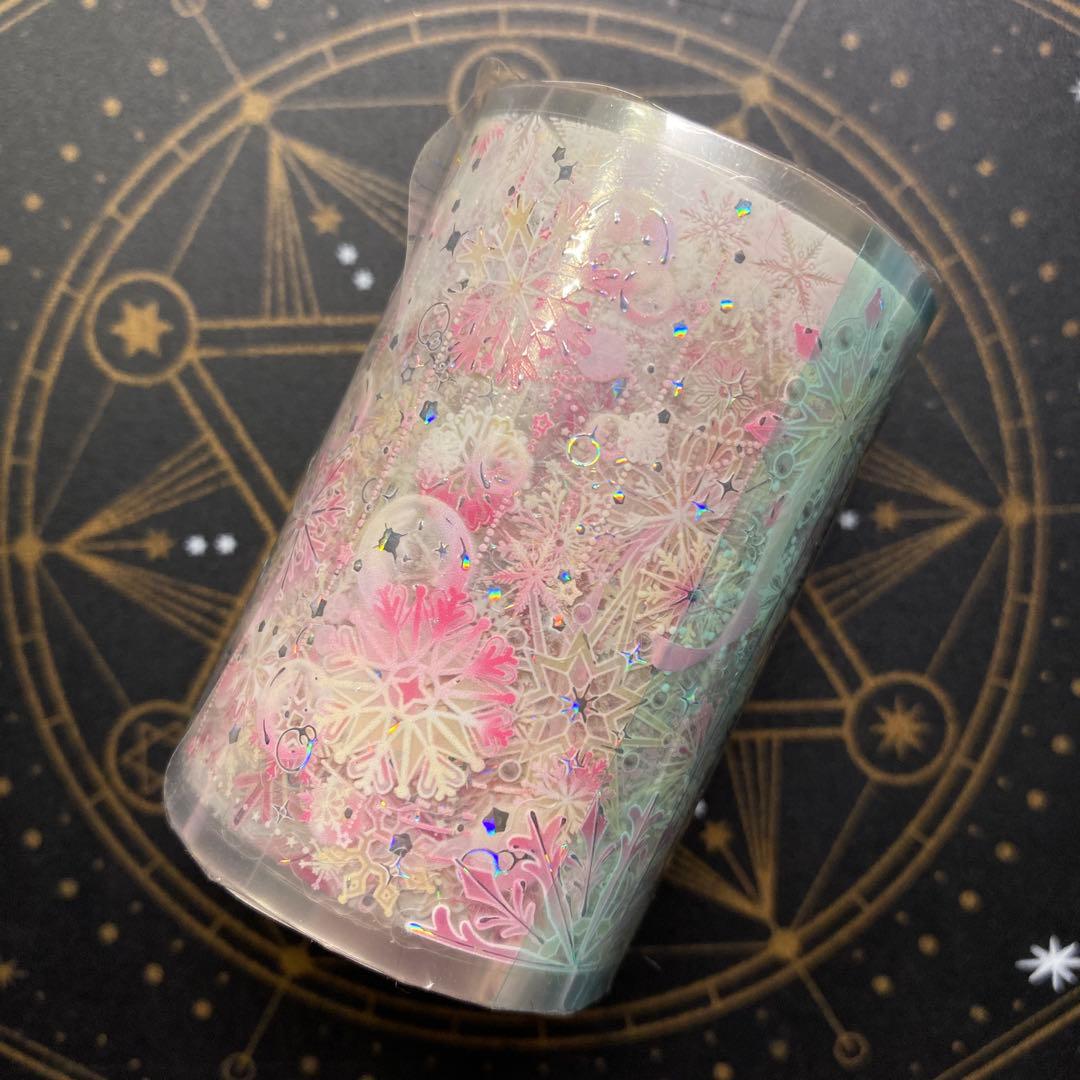 【7927】海外　マステ　5m巻売り貝殻銀　マスキングテープ　カッティング　桜雪