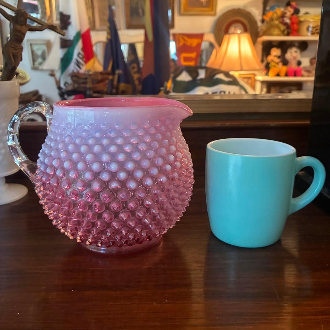 50s〜オールドフェントンFentonクランベリーオパールセントUSアンティーク