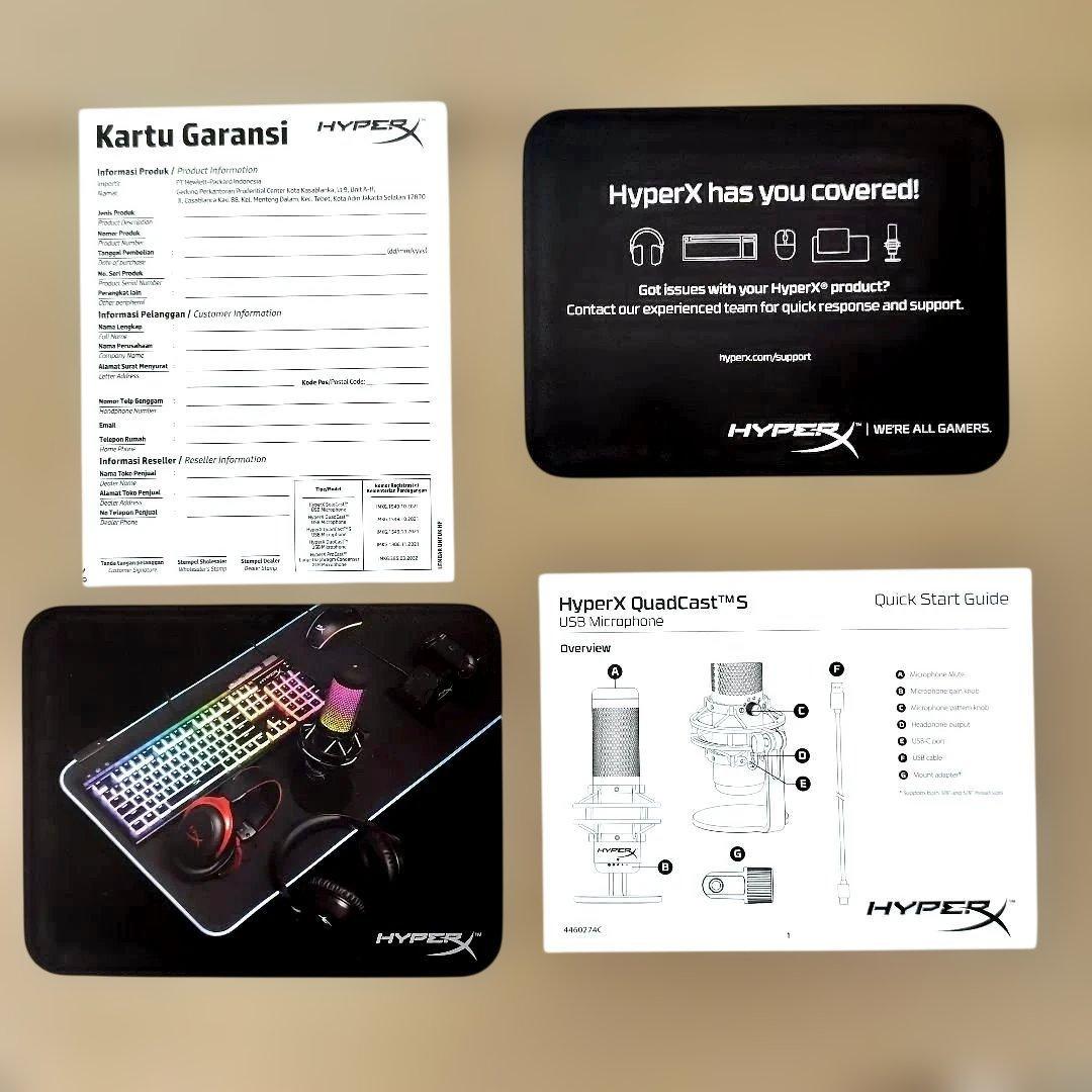 【使用期間短 】HyperX QuadCast S RGBマイク 動作確認済