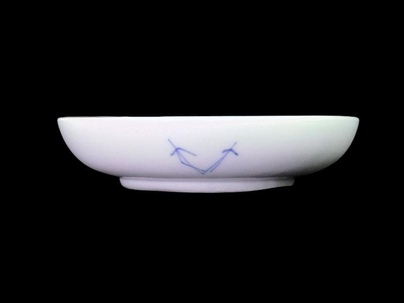 古伊万里　色絵　蝶に菊の図　４寸皿　５枚　C109AS-DAe