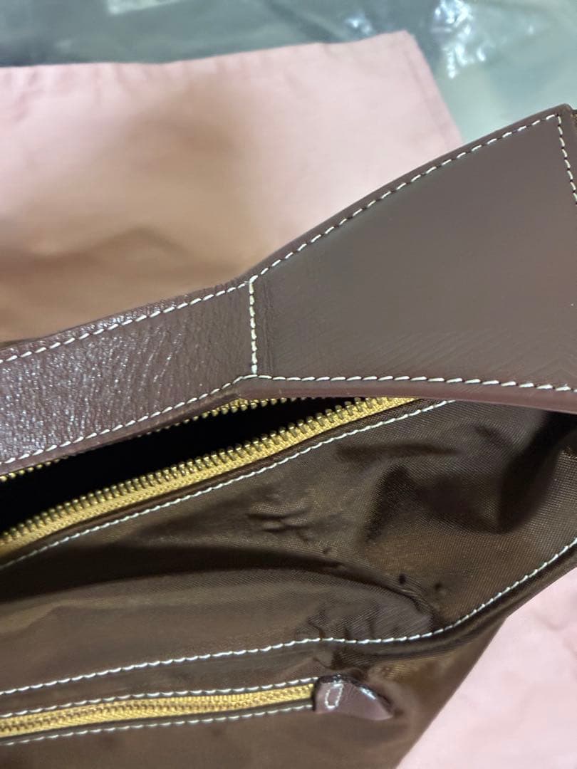 【トマト】UPLA ウプラ ヴィンテージ　ボストンバッグ　ダークブラウン