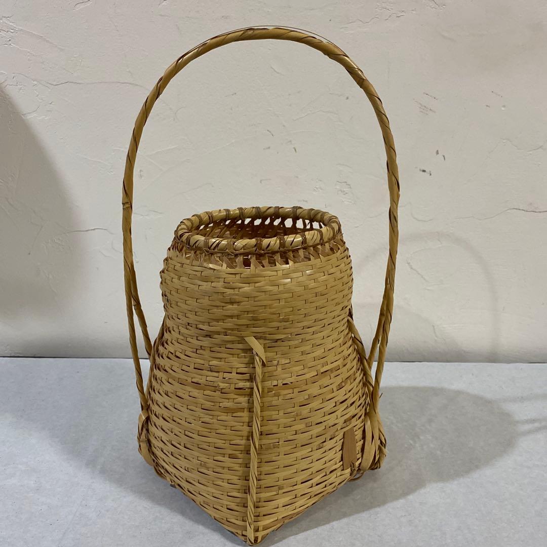 茶道具　竹籠　方円籠　即中斎好み