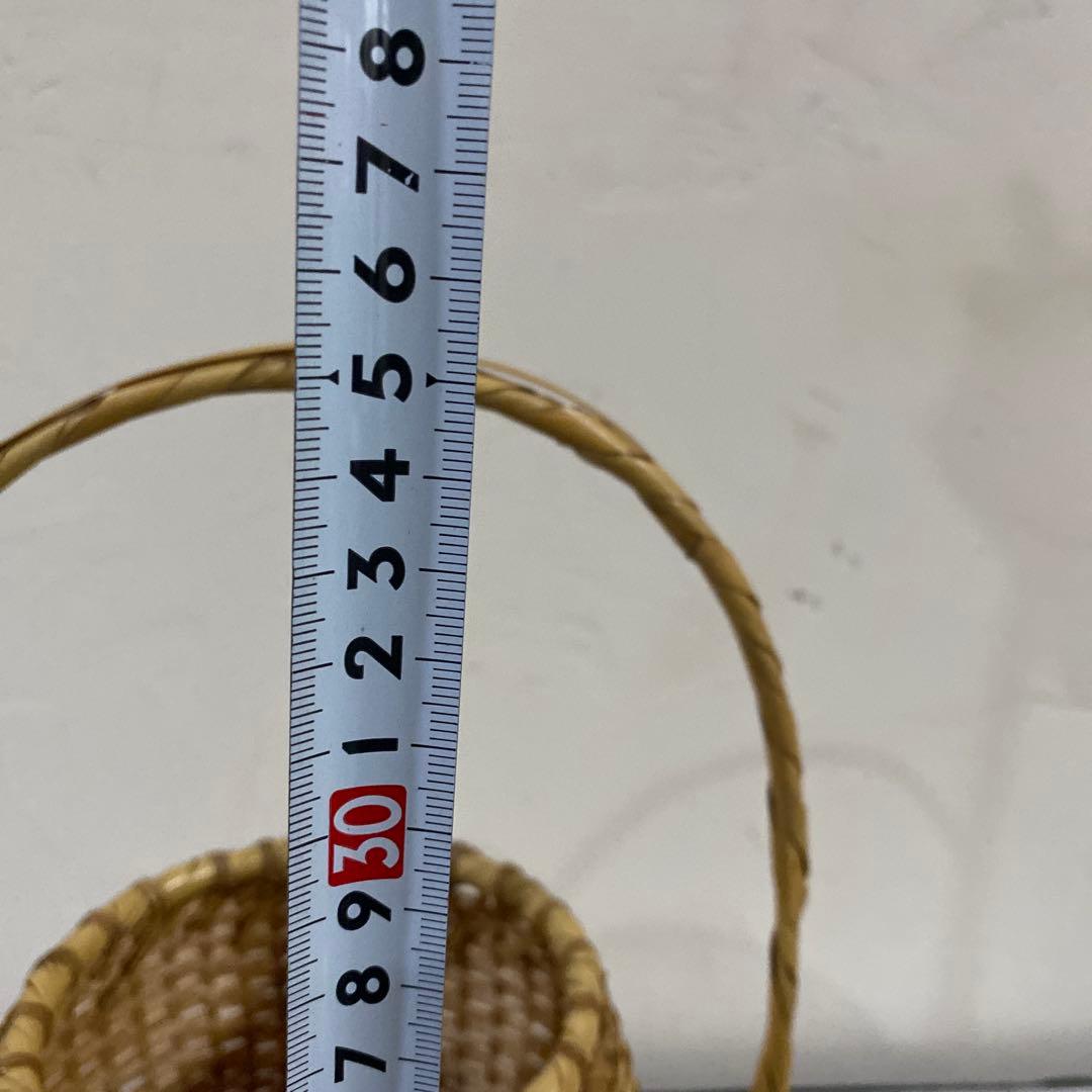 茶道具　竹籠　方円籠　即中斎好み