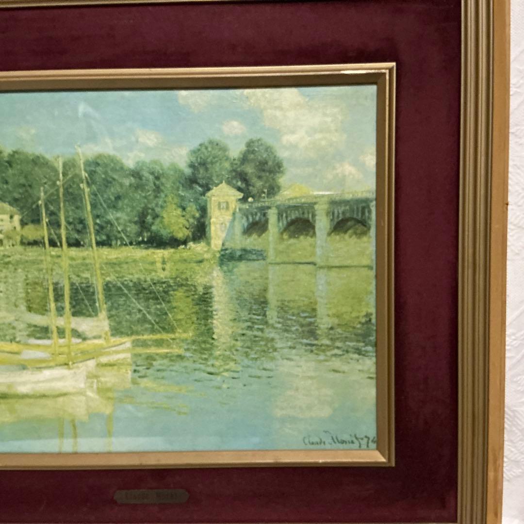 作者　Claude Monet （クラウド　モネ）　油彩画　ボート 1874年