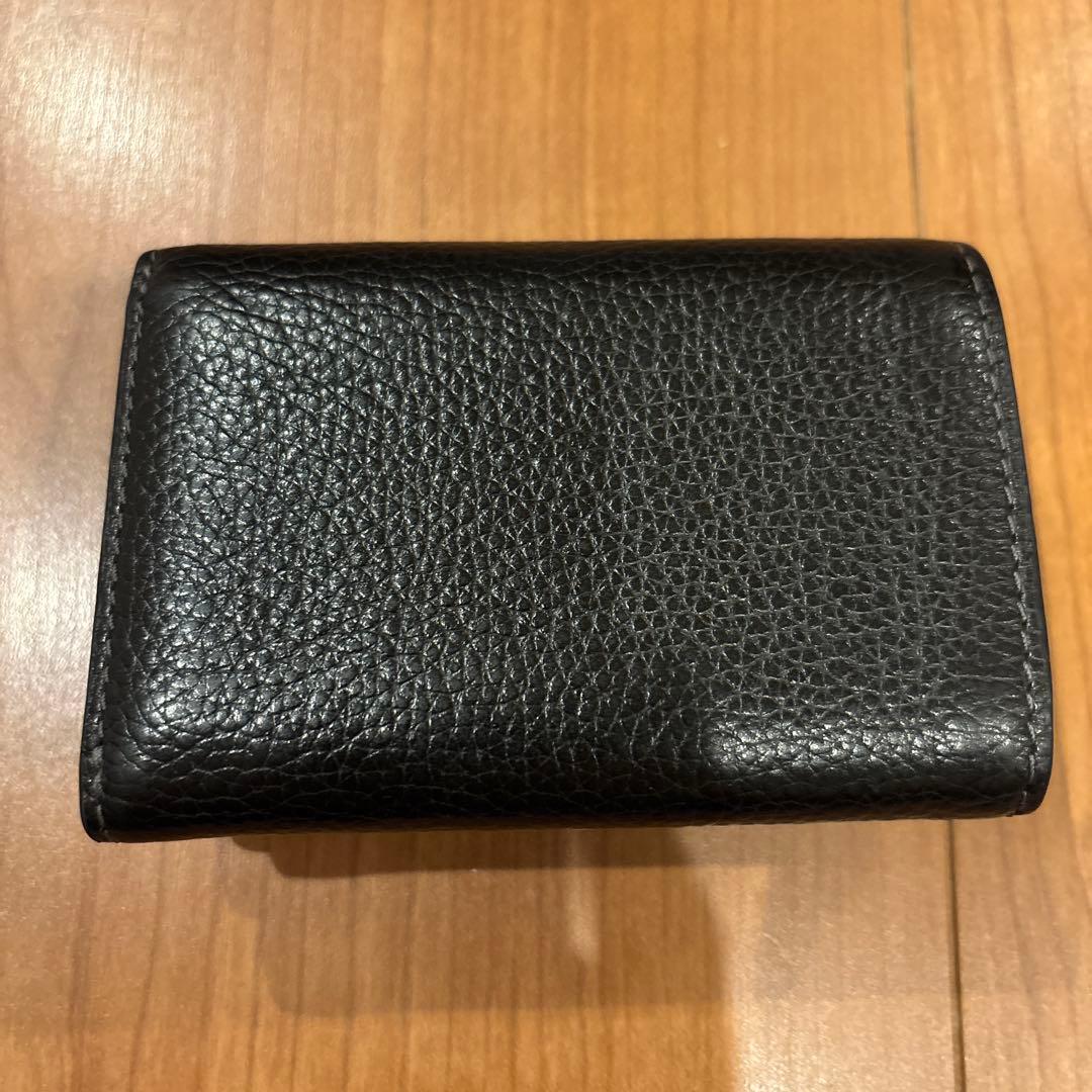 お値下COACH 三つ折り財布　ミニ トライフォールド ウォレットCM437 黒