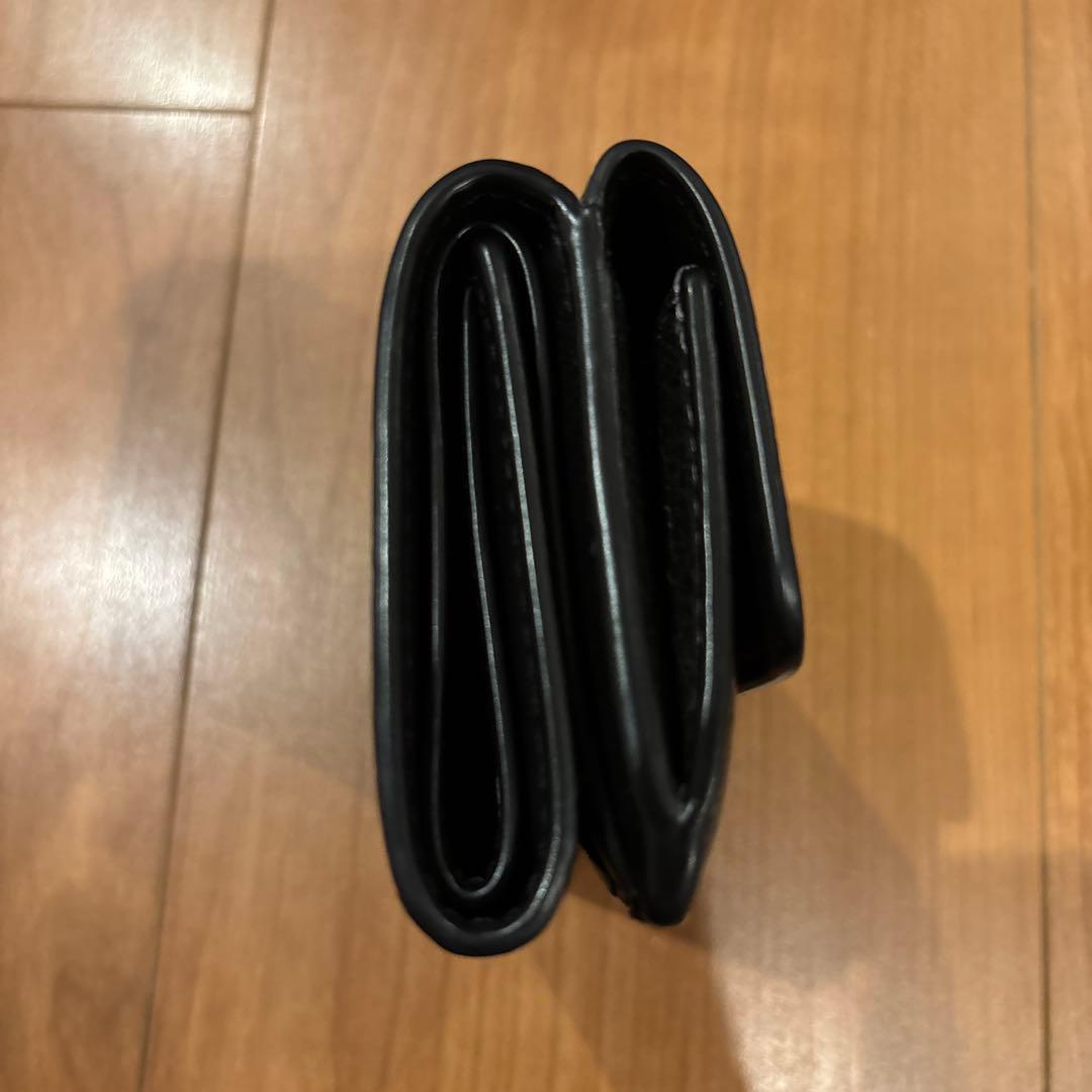 お値下COACH 三つ折り財布　ミニ トライフォールド ウォレットCM437 黒