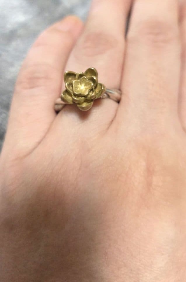 ☆かすう工房☆睡蓮リング&ドラゴンリング☆3点セット　花　龍　竜　和風