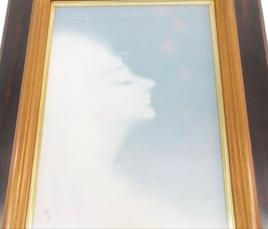 若尾和呂『天音』 油彩画 額装付き 4号 美術品