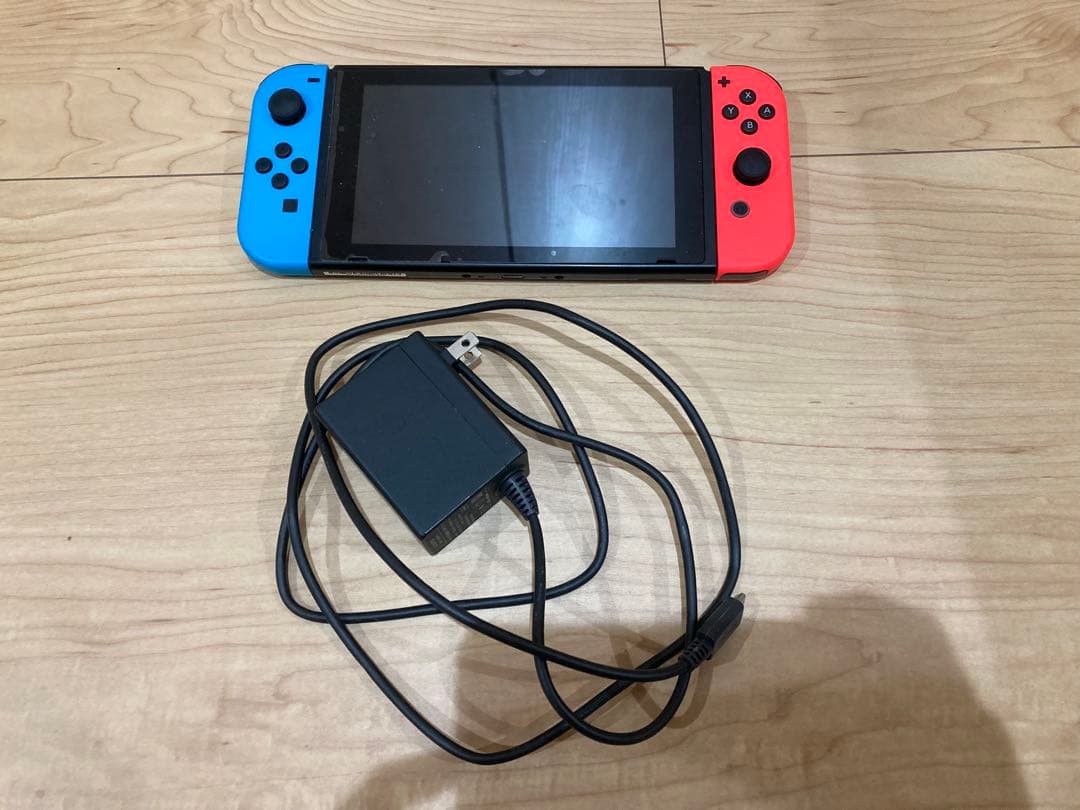 【動作確認済】Nintendo Switch 本体 青/赤 充電器付き