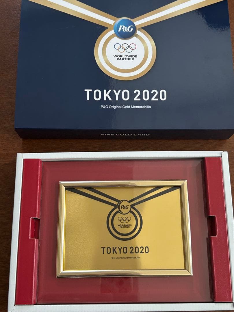 P&G 東京2020オリンピック 開催記念　純金プレート　3グラム