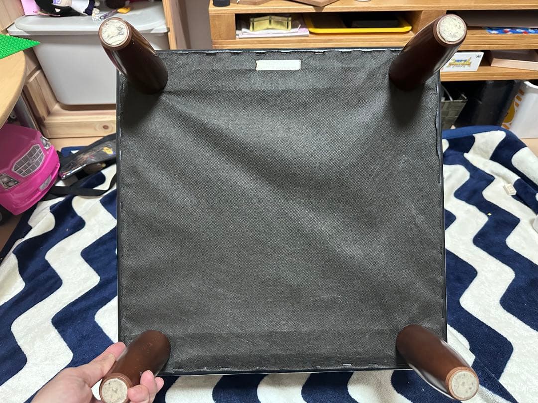 【値下げ】カリモク60 オットマン　スツール　ブラック