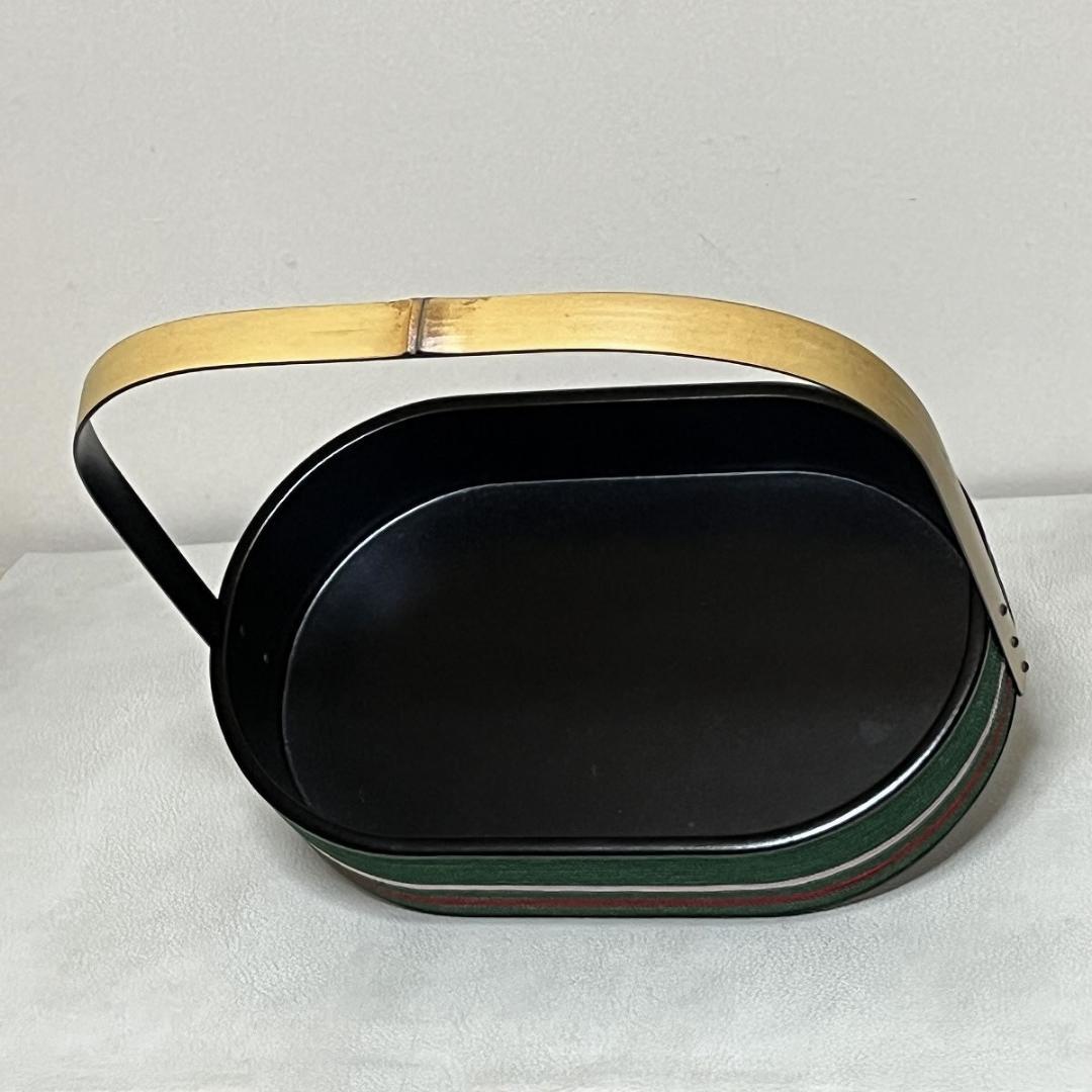 糸目紫雲 手付 莨盆 隆斎 共箱 土田友湖写 組紐 煙草盆 茶道具【k3581】