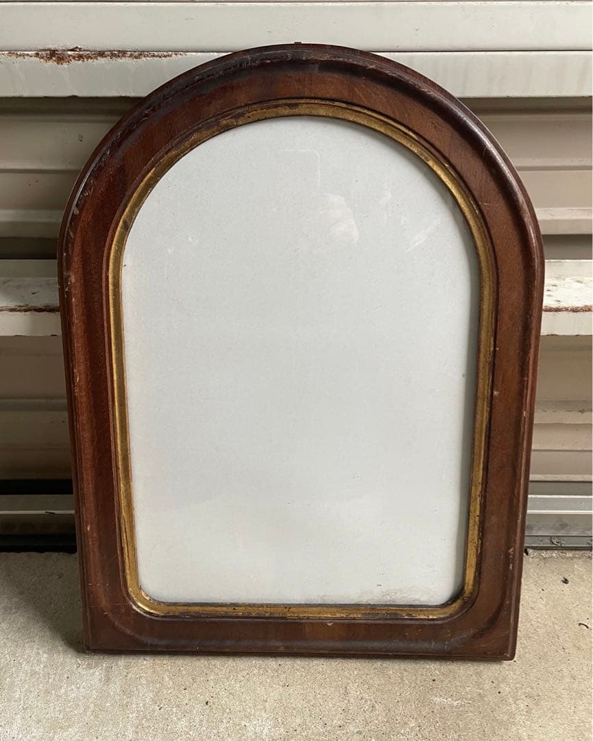 ビンテージ/イタリア製/ウッドフレーム/額縁/金縁/壁掛け/店舗什器