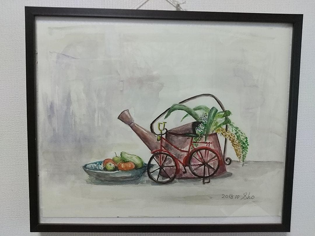 静物画　水彩画　SHO