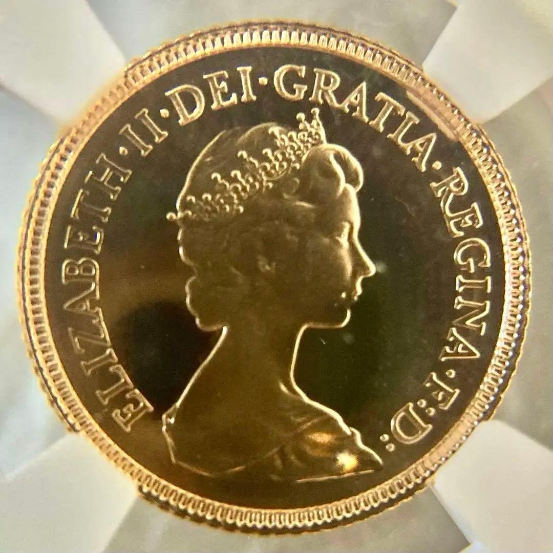 ★★★ムネゴロウ★★★ 1983年イギリス1/2ソブリン プルーフ金貨