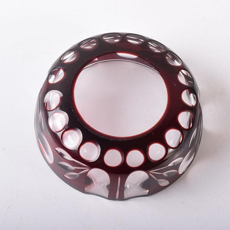 アンティーク　切子ガラス　酒盃　時代盃　V　R8277