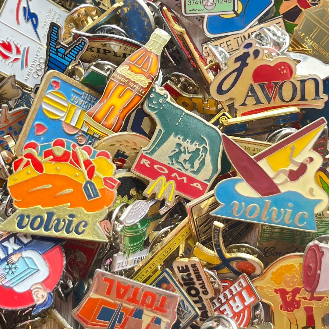 集めたくなる フランス　ピンバッジ　200個セット　まとめ売り　ヴィンテージ 5