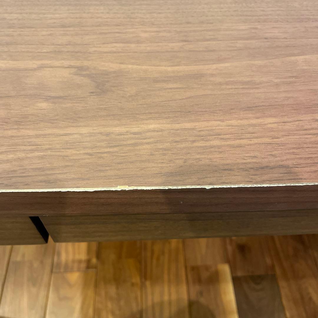 パソコンデスク 勉強机 ウォルナット調