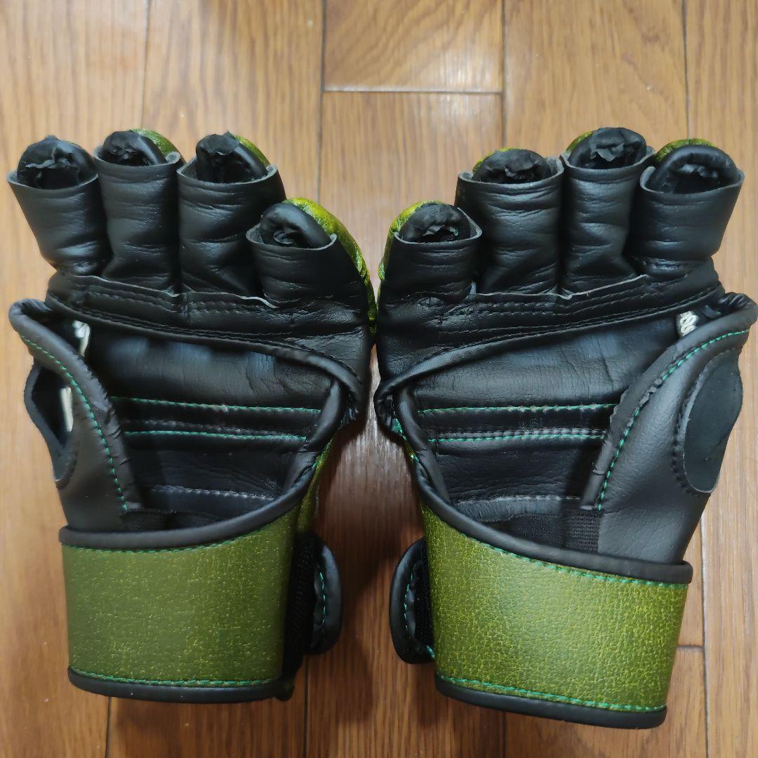 RIZIN ISAMI グリーン オープンフィンガーグローブ