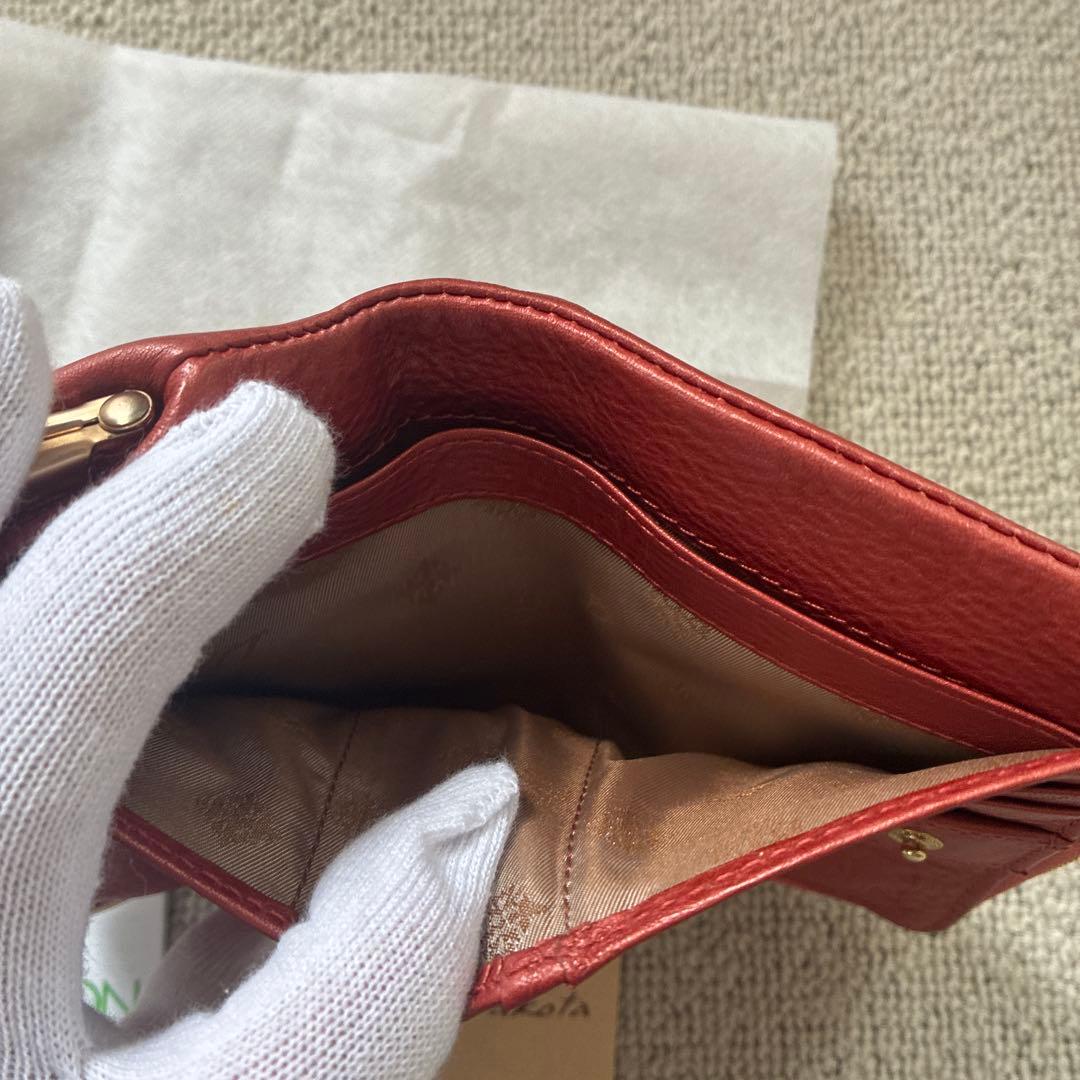 ダコタ財布　がま口　折り財布　二つ折り財布　ジェム　パワーストーン