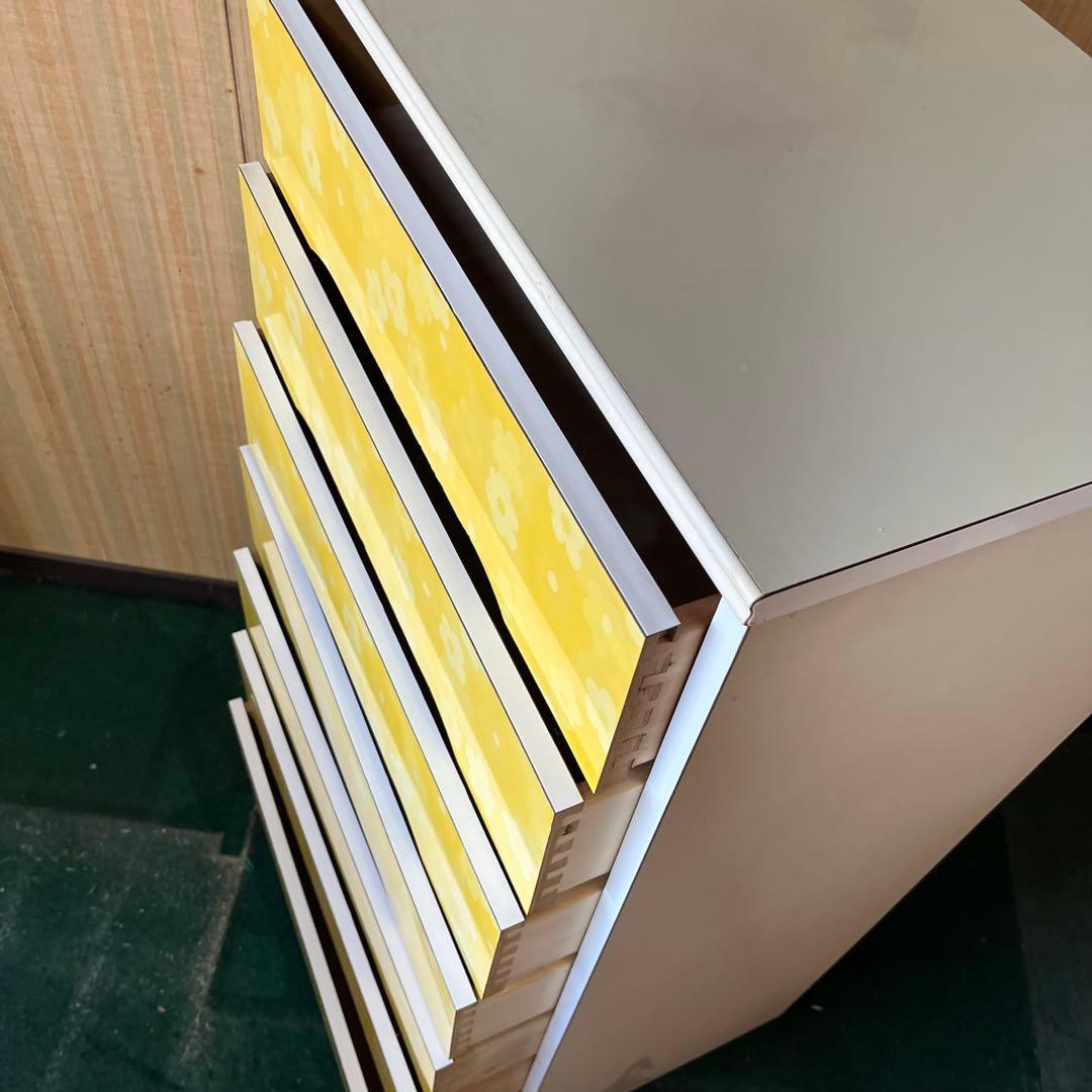 昭和レトロ　ビンテージ　花柄　7段チェスト　ヴィンテージ