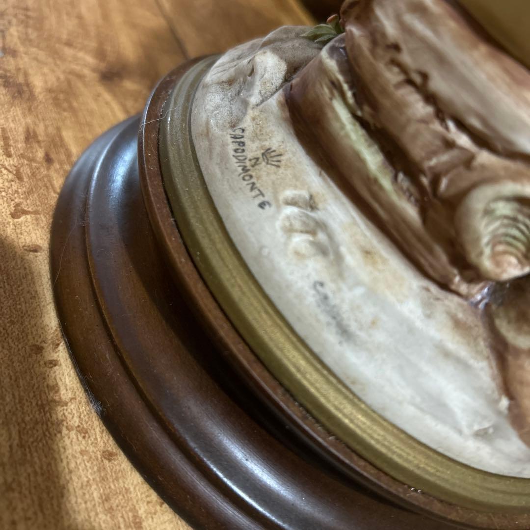 カポディモンテ イタリア製 西洋アンティーク 女のコと蝶 リチャードジノリ