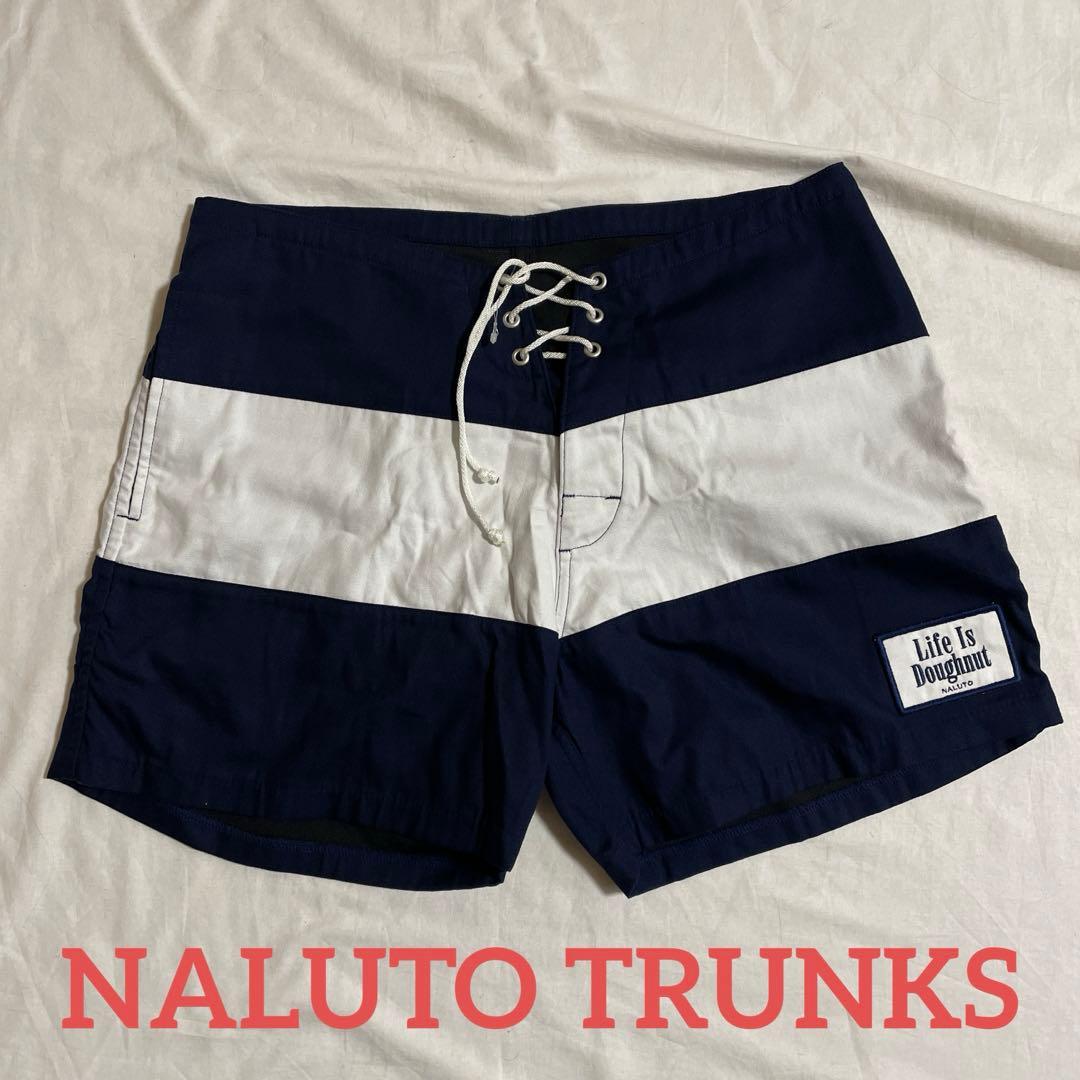 [新品]NALUTO TRUNKS ナルトトランクス ボードショーツ 水着 紺