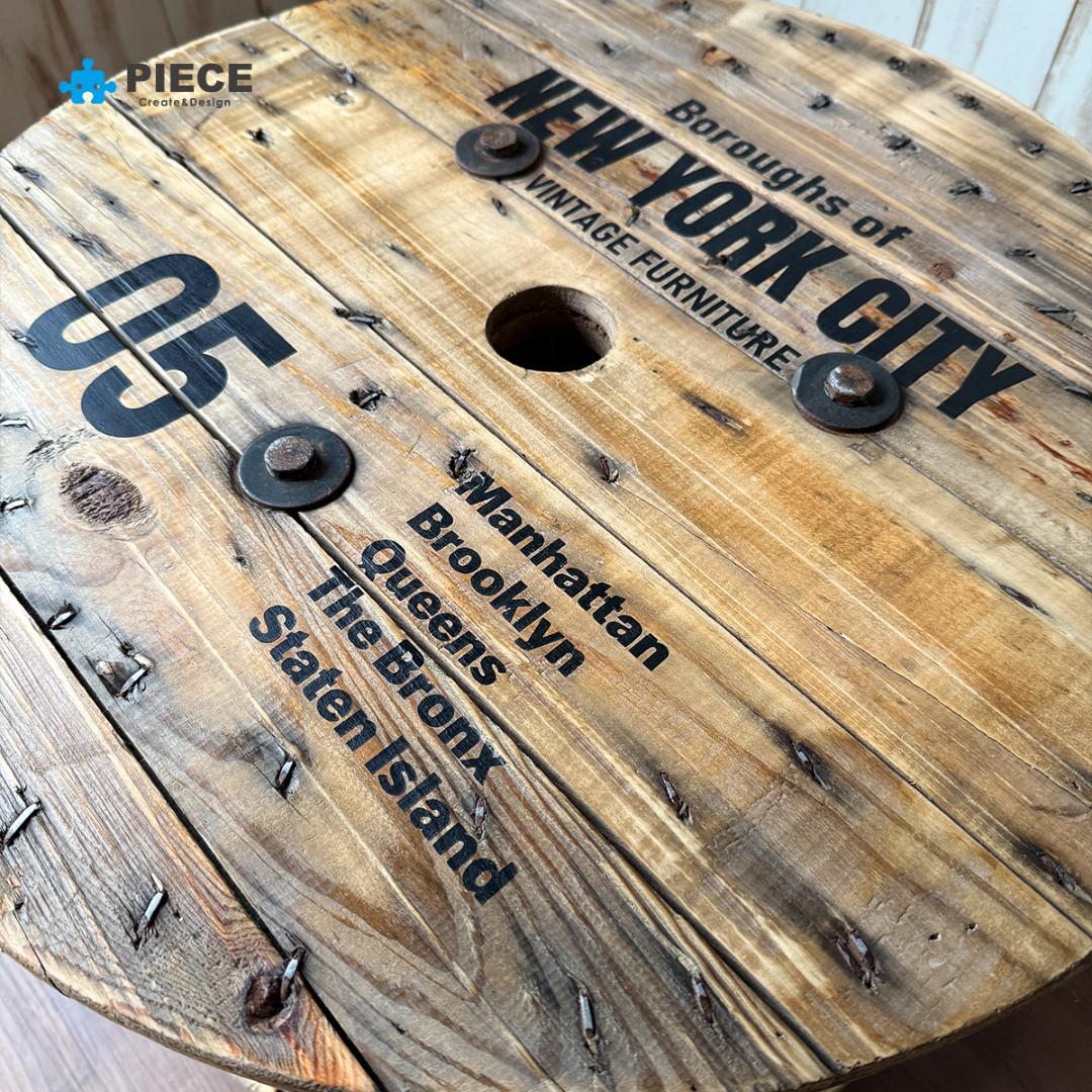 テーブル インダストリアル 家具 ケーブル 電線ドラム アメリカン NY05