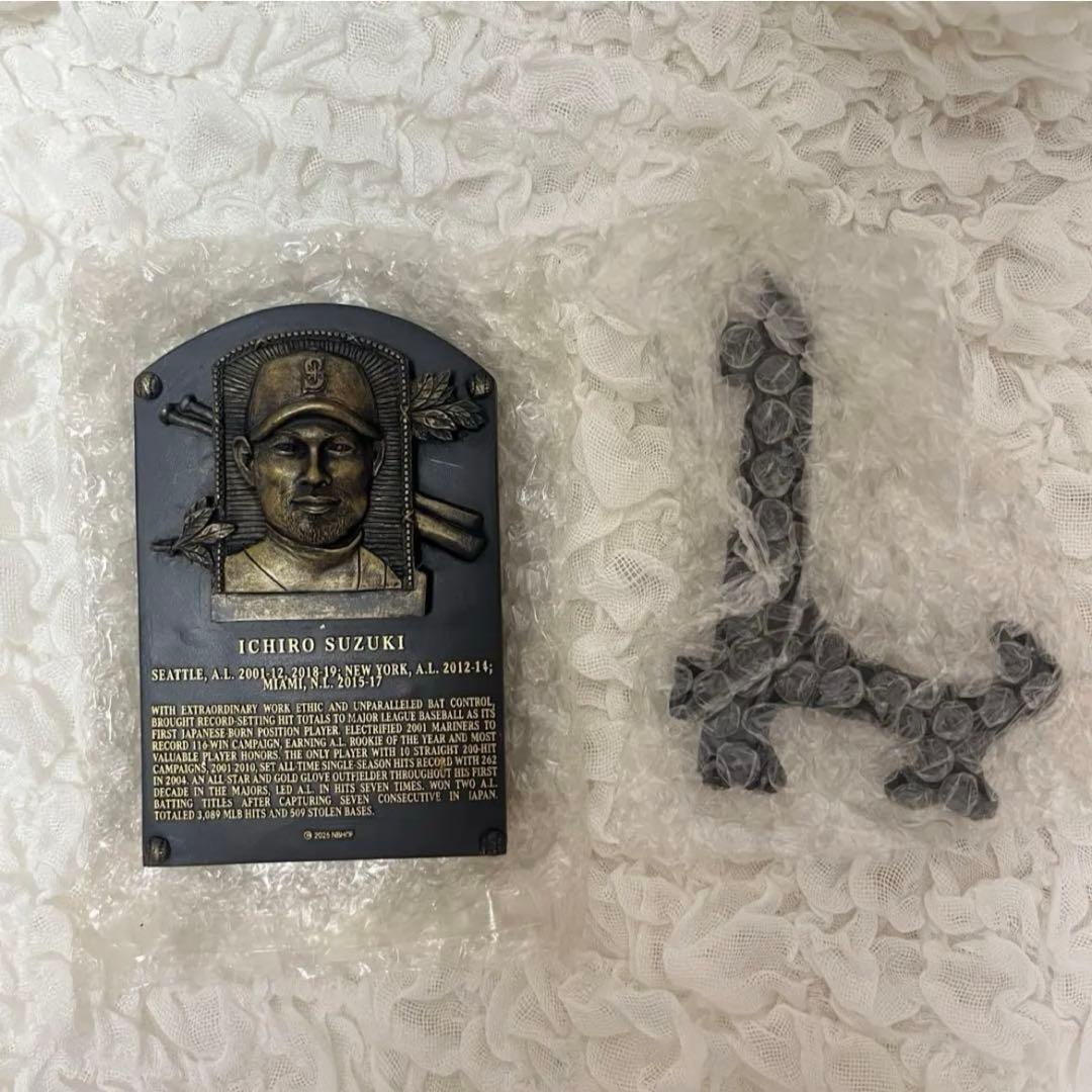 シアトルマリナーズ イチロー選手 野球殿堂記念盾