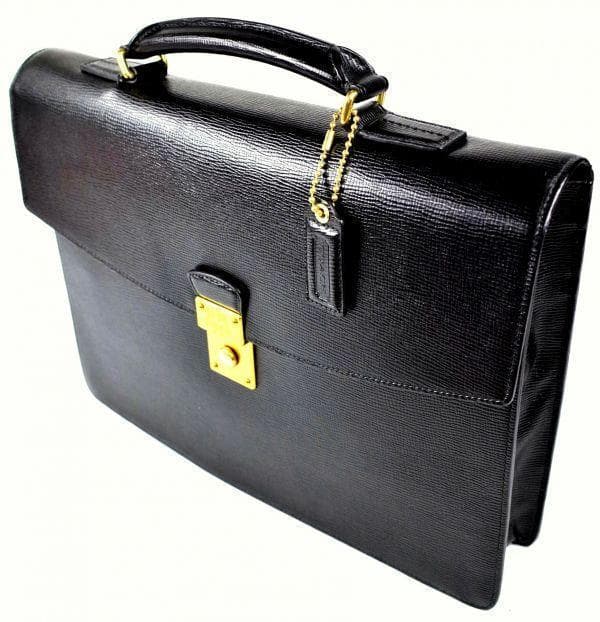 COACH コーチ 『ベッドフォード』 サフィアノレザー アタッシェ 【逸品】