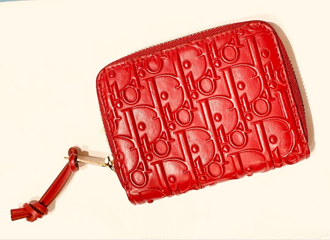 【美品】Diorオブリーク柄フラグメントケース　ジップケース☆ギフトセット