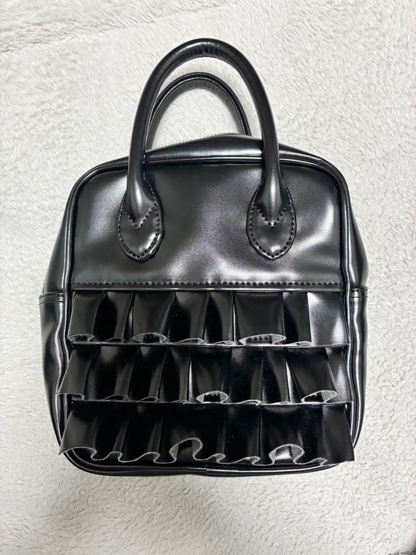 コムデギャルソンガール フリルハンドバッグ　ブラック