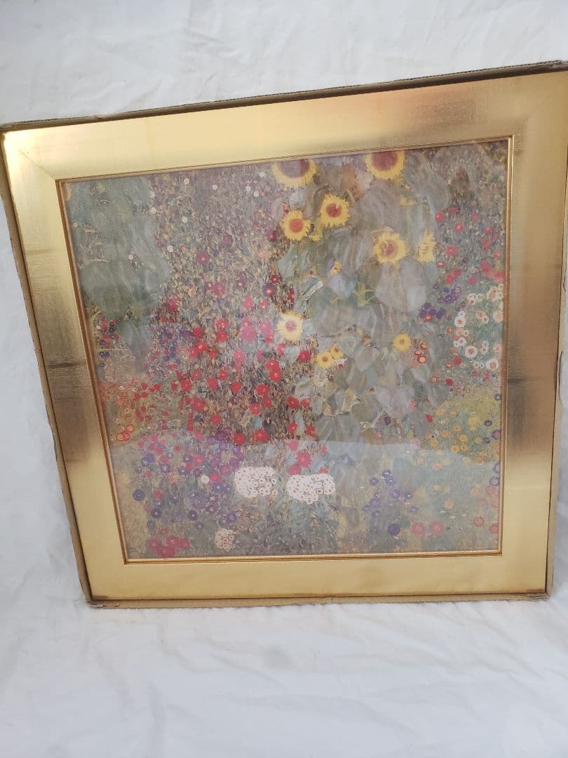 クリムト 「ヒマワリの咲く農家の庭」 立体複製名画