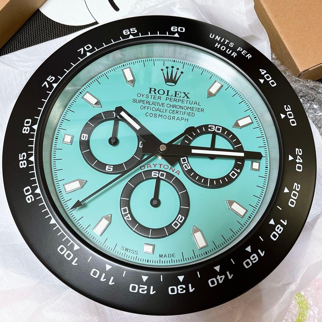 ROLEXロレックス 掛け時計 コスモグラフ デイトナ ティファニーブルー