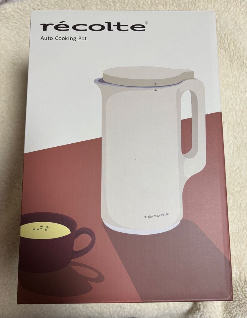 新品・レコルト recolte自動調理ポット スープメーカー レシピブック付