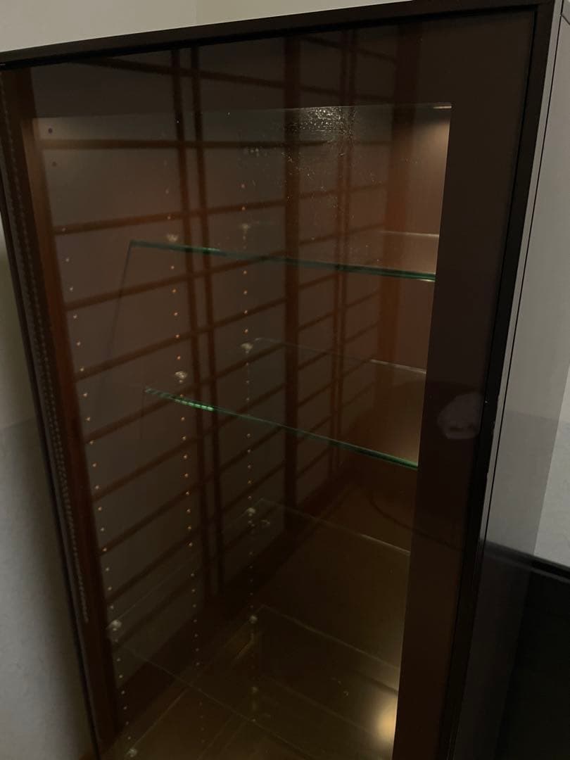 ⭐︎美品　arflex アルフレックス　コンポーザー　木製　ガラスケース 照明付き