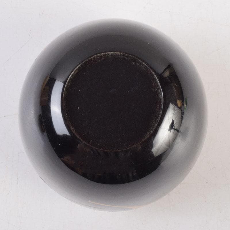 茶道具　塗師　越山作　銀杏蒔絵　中棗　共布共箱　V　9193