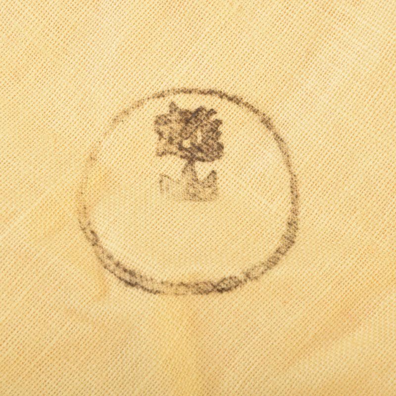 茶道具　塗師　越山作　銀杏蒔絵　中棗　共布共箱　V　9193