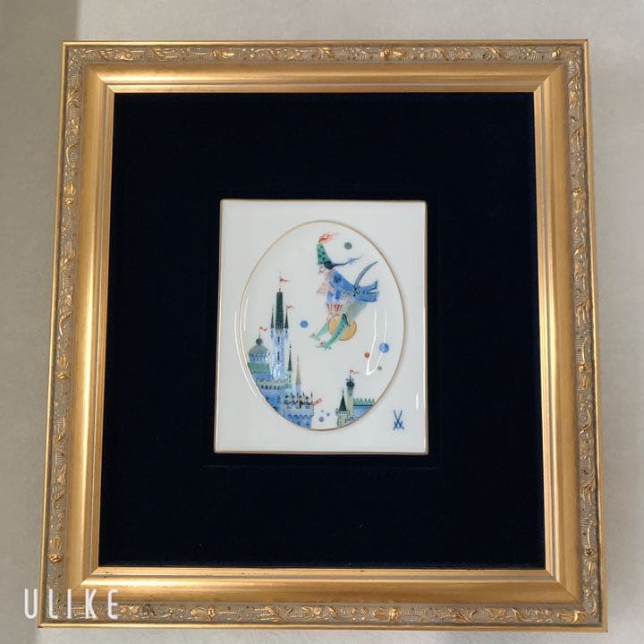 マイセンMEISSEN 額装つき　ホラ吹き男爵