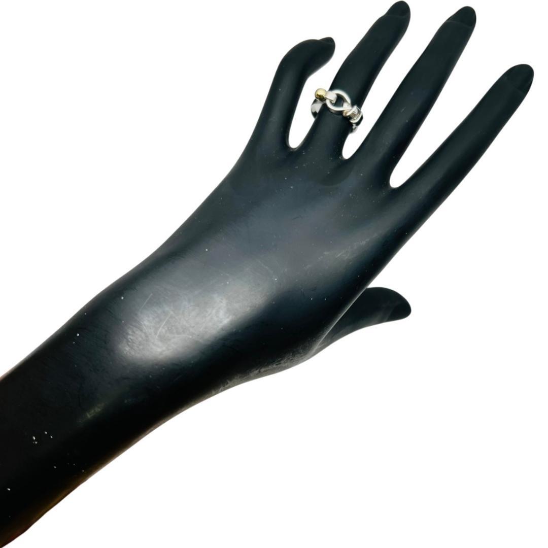 【極美品】TIFFANY リング 指輪 フック＆アイ ラブノット 925 K18