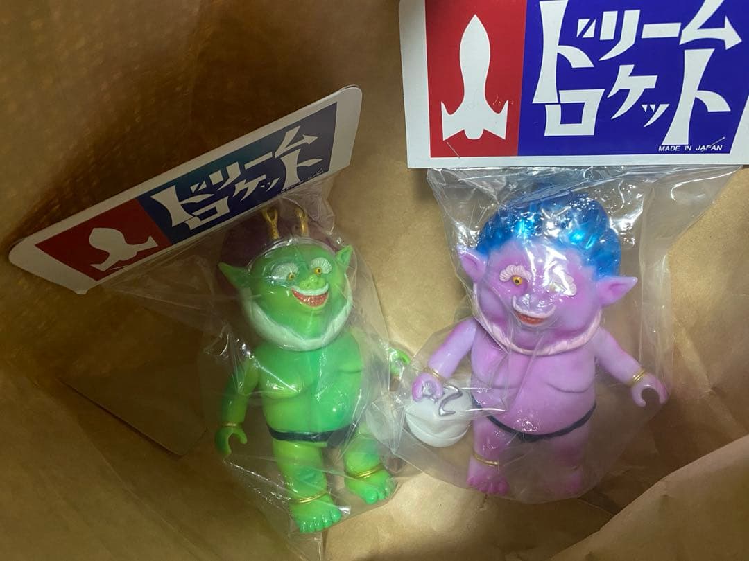 【限定品】　ドリームロケット　風神　雷神　ソフビ　フィギュア